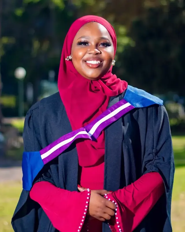 Graduation portrait, outdoor